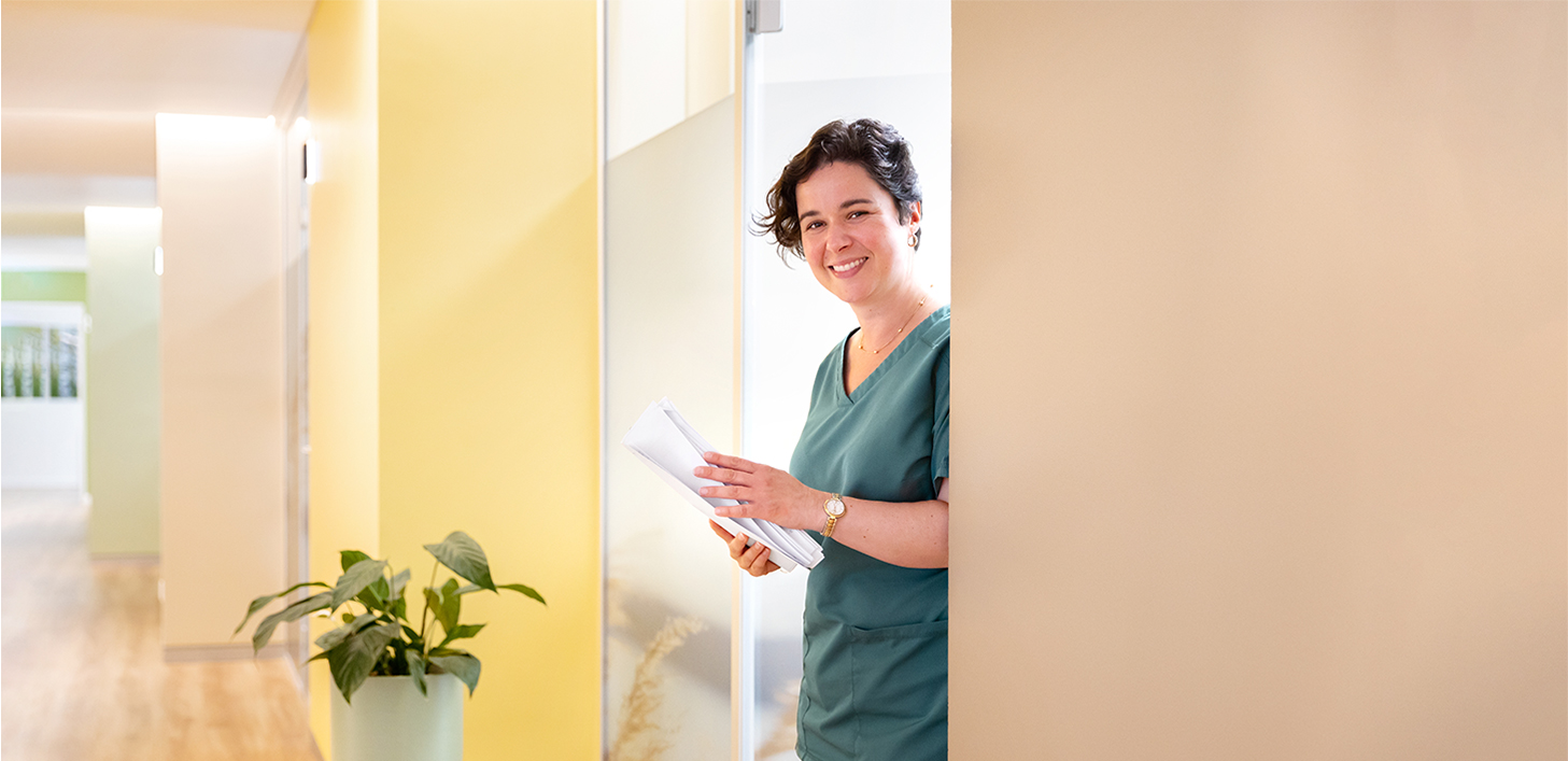 Dies ist eine Medizinisch Fachangestellte ds MVZ Herz Gifhorn.